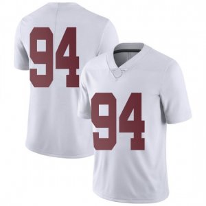 NCAA Men's Alabama Crimson Tide #94 DJ Dale Stitched College Nike Authentic No Name White Football Jersey KV17X58YT
